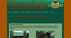 Desktop Screenshot of oakwoodcabins.com